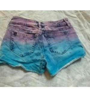 Hot Top Lovesick Ombre Low Rise Denim Shorts